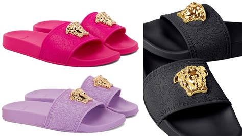 real versace slides vs fake|are versace shoes genuine.